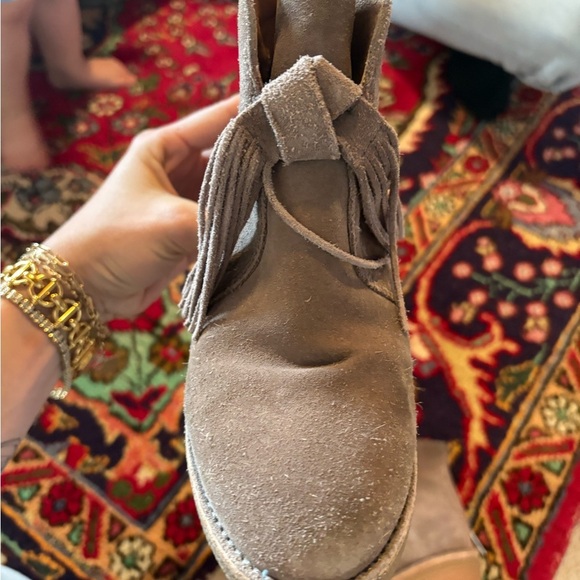 UGG Suede Ankle Boots with Tassels - Picture 3 of 5